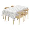 Disposable Waterproof Cartoon Snowflake Tablecloth for Christmas Party