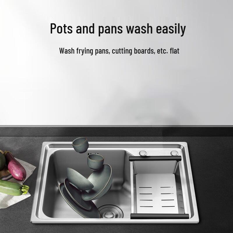 VATTI 304 Stainless Steel Single Bowl Kitchen Sink