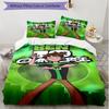 3pcs Duvet Cover Set (1*Duvet Cover + 2*Pillowcase, Without Core), Ben 10 Cartoon Print Soft All‑Season Bedding Set, Home Bedroom Decor Gift