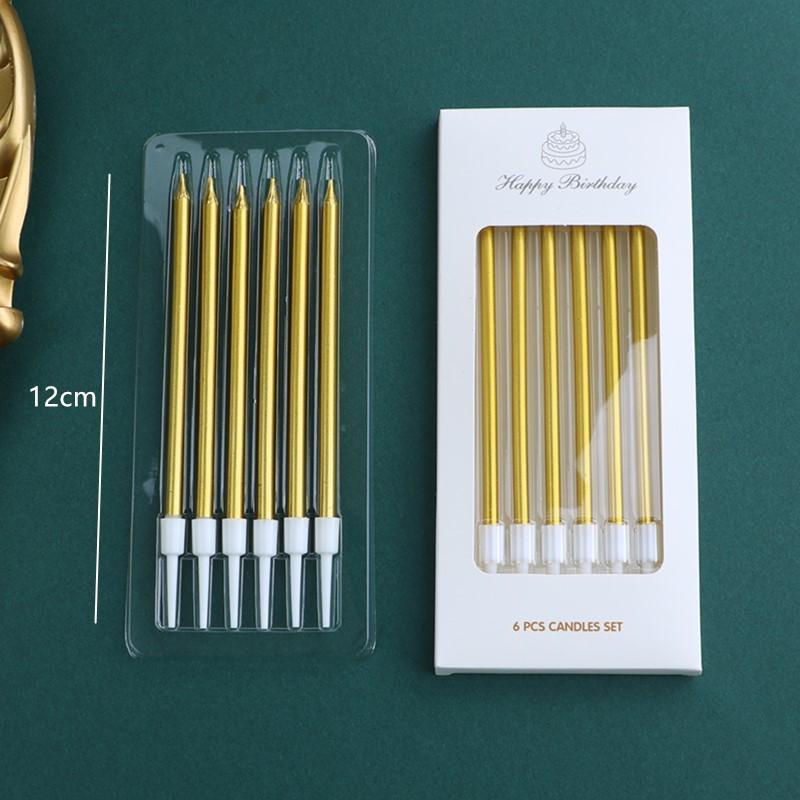 50 Gold and Silver Number Candle Cake Toppers - Individually Boxed Party Decorations