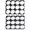 3x4 Accessories Combination Bracket Splicing Bracket 21.75mm Hole 2pcs/Set Black Plastic Frame Tool Accessories