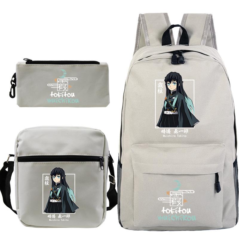 Demon Slayer Ghost Annihilation Blade Primary School Bag New Pencil Case Stationery Set
