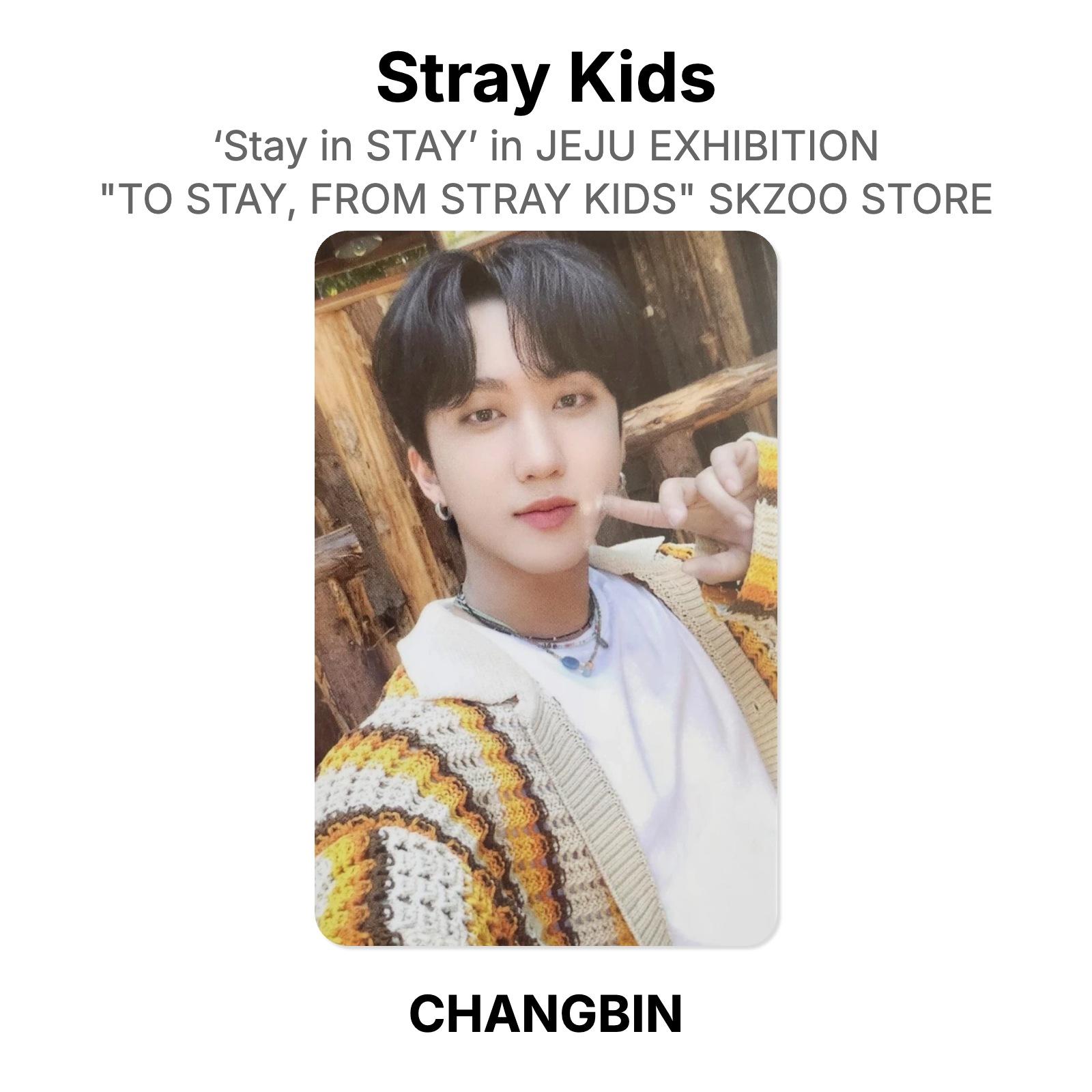 Stray Kids ‘Stay in STAY’ in JEJU EXHIBITION TO STAY, FROM STRAY KIDS SKZOO STORE Official Photocard CHANGBIN
