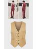 Gilet de costume pour homme coupe slim style coréen - Nouveau design sans repassage