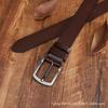 Italian Leather Men'S Casual Belt Jeans Pin Buckle Leather Simple Retro Style Belt