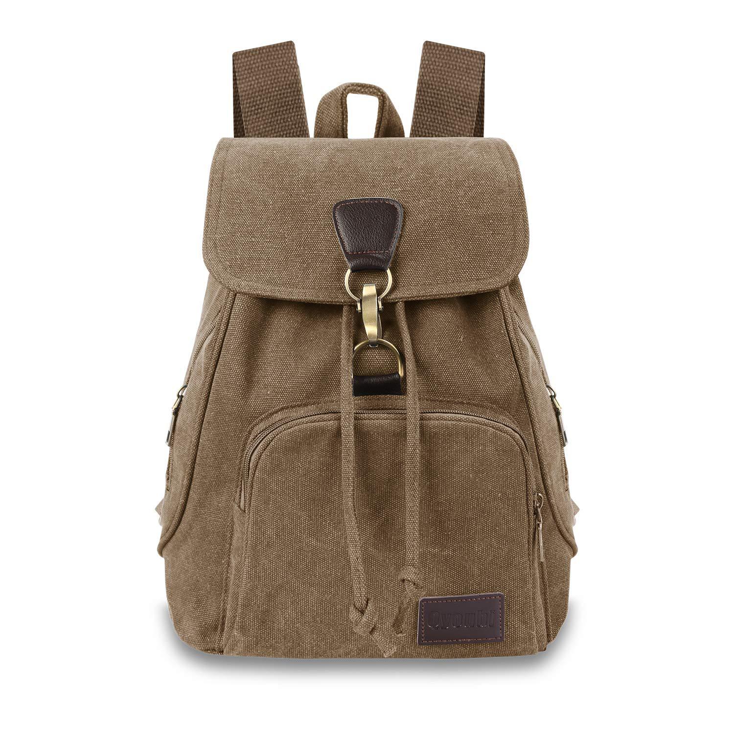 

Винтажная холщовая сумка, крутой модный повседневный рюкзак, женский сверхлегкий рюкзак для путешествий на открытом воздухе, школьный рюкзак для студентов колледжа кофейный