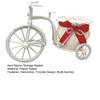 Flower Holder Rattan Basket Tricycle Design Flower Basket Decorative Woven Storage