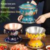 Eco-Friendly Enamel Mini Copper Hot Pot with Alcohol Stove