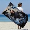 Movie and Animation Character Themes Polyester Microfiber Beach Towel Is Highly Absorbent, Suitable for Swimming Beach Outings