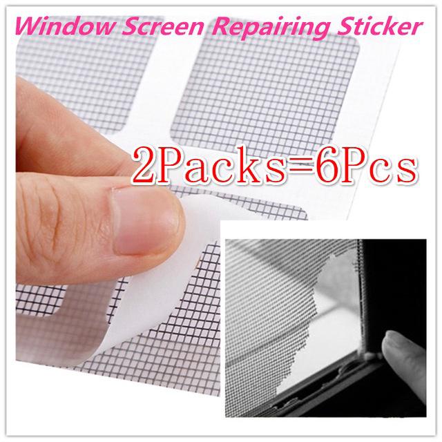

Window screen patch 6pcs sticky anti mosquito repair wire broken hole net