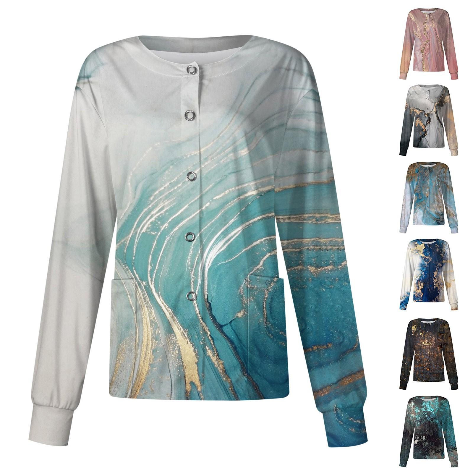 

Женский однобортный защитный комбинезон с длинным рукавом и карманом, рабочий воротник-стойка, кардиган, куртка, топ L чёрный