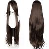 Parrucca Cosplay Lunga Dritta 100CM Multicolore Rosa Biondo Nero Parrucca Costume Anime Parrucca Cos Sintetica Universale Parrucca per Uso Quotidiano Feste