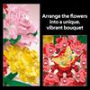 Botanicals Flower Arrangement DIY Building Block Set - Faux Bouquet Set for Adults Decorations for Office or Cubicle 10345