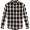 Polo Casual Shirt Cotton Plaid Long Sleeve Kids Kids Tops 323980976-001