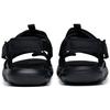 Anta Lifestyle Series Leather Fabric Beach Sandals Men Sandals Black 112238505-1