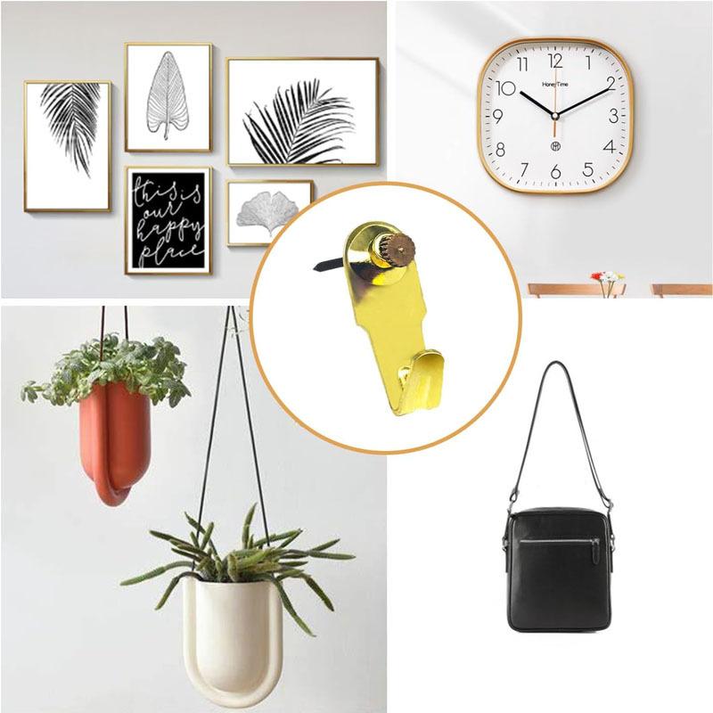10lbs50 sets of metal photo frame hook nail set wooden wall hook clothing bag seamless hook