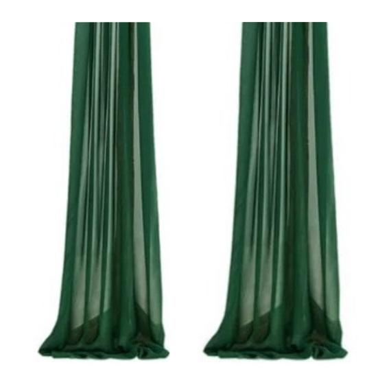 Chiffon Chair Sashes Wedding Aisle Decorations 9Ft Wrinkle-Free Draping Fabric for Ceremony Reception Party Banquet Decoration