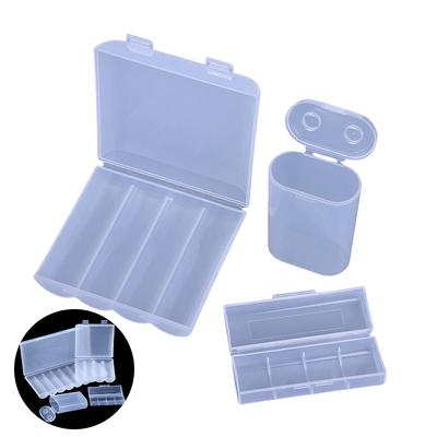New 1/3PCS Anti-Fall Protection Box for 21700 Batteries PP Plastic Storage Case for 1/2/4/8 Sections Universal Battery Organizer