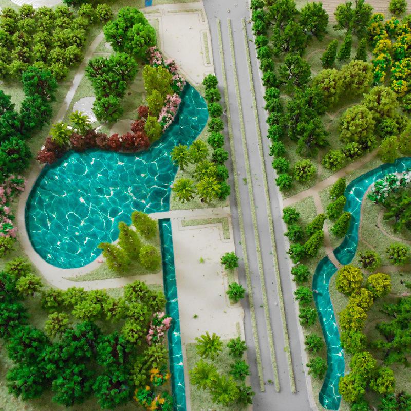 Brand New 5PCS DIY Simulation River Sections Water River Effects Flowing Pattern Bendable Decorated Lakes Scene Model Making