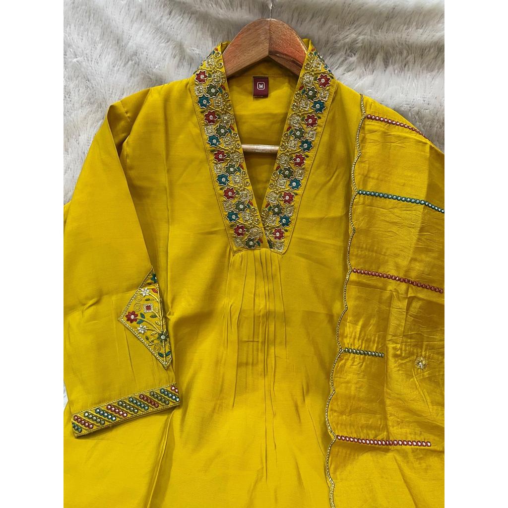 Indian Designer Beautiful Kurti Pant Set Bollywood Wedding Wear Salwar Kameez