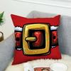 Santa Claus Pillow Case For Car Sofa Decorative Home Double-sided Print Plush Square Throw Pillow Cushion Cover