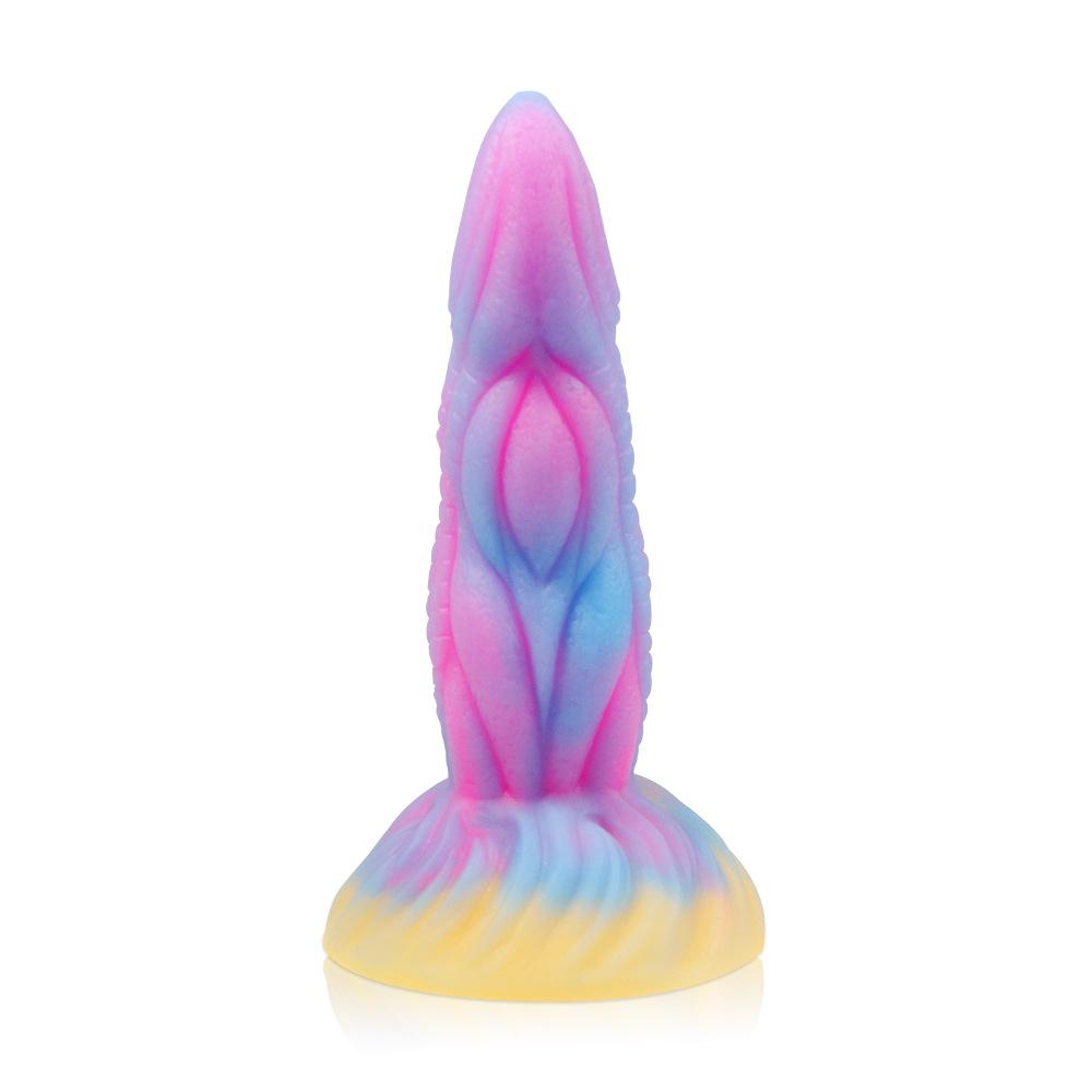 Fantasy Dragon Luminous Anus Stopper Tentacles Suction Cup Rear Court Stopper Soft Rubber Alien dildo Male Female Universal Masturbator Sexual Use