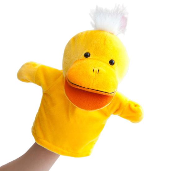 Animal Hand Puppet Cartoon Frog Hedgehog Wolf Duck Puppy Tiger Elephant Plush Gloves Parent-child