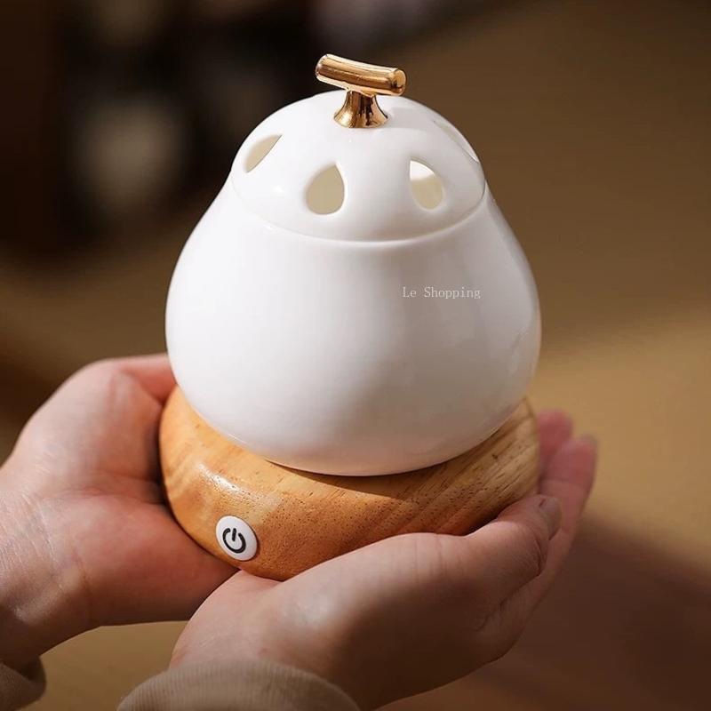 Creative Goose Pear Electric Incense Burner/Lamp Design Temple Worship To Buddha Meditation Bedroom Study Desktop Decoration