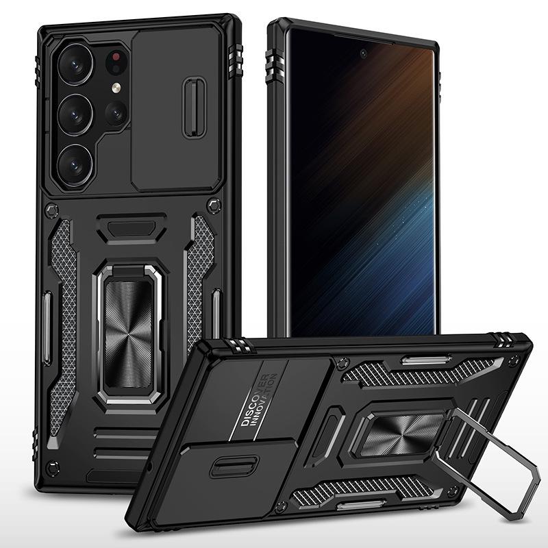 Custodia per telefono Samsung S25 Ultra: Design Finestra a Copertura Totale per S24 Ultra, S23 FE, Custodia Protettiva Anti-Caduta S22