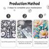 Pearl painting handmade diy 5D pearl painting kit flower design home wall decoration art
