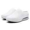 Large size women's shoes flying woven women's heightening shoes light and breathable air cushion mother shoes platform nurse rocking travel shoes