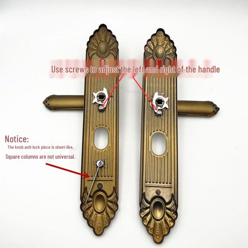 Luxury Gold Universal Anti-Theft Entry Door Handle