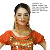 Yousheng Performance Veil See-through Mesh Sequin And Bead Decor Belly Dance Tribal Face Veil Retro Chinese Style Hanfu Prop Halloween Costume