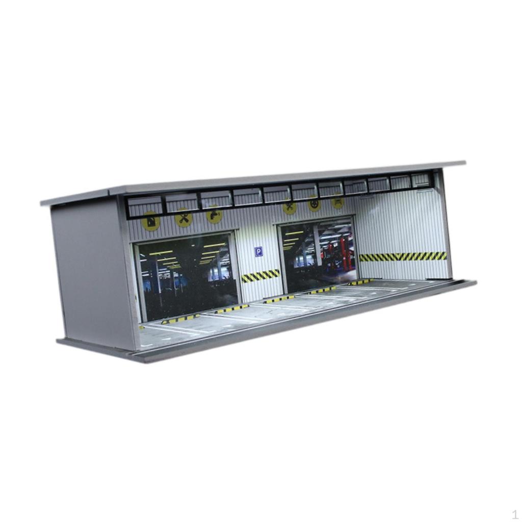 1/64 Diorama Auto Vitrine Mini Modell Lagerung Box Acryl Schaufenster Organizer mit Licht
