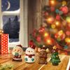 4 Pieces Christmas Mini Figurines Creative for Cabinet Fireplace Living Room