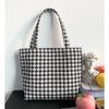 Floral Print Portable Polyester Hand Carry Lunch Tote Bag