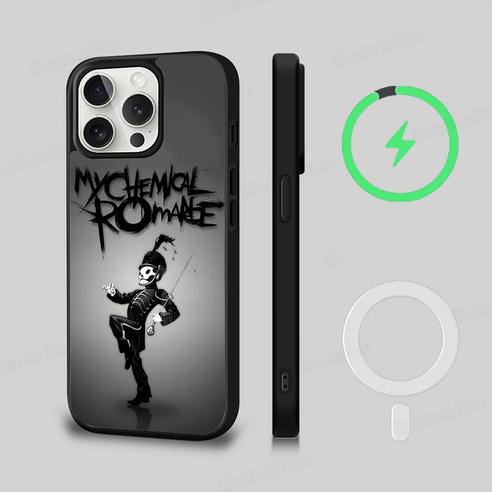 My Chemical Romance Phone Case For IPhone 17 16 Pro Max 15 14 Plus 11 13 12 Shockproof Magnetic For Magsafe Cover