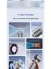 100-Speed USB Rechargeable Bladeless Handheld Fan with Stepless Control