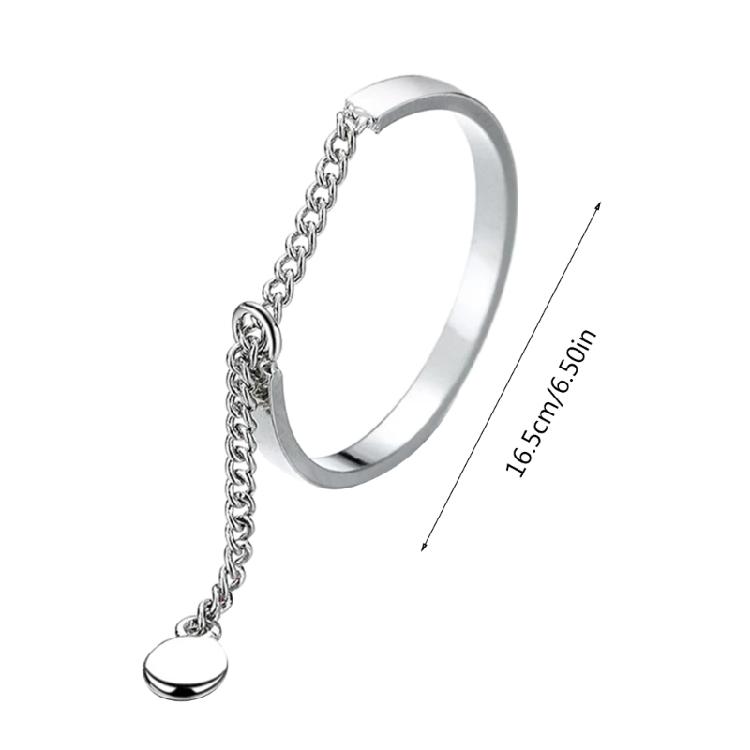 Open Rings Tassel Chain Promise Ring Finger Band Fashion Jewelry for Women Girls