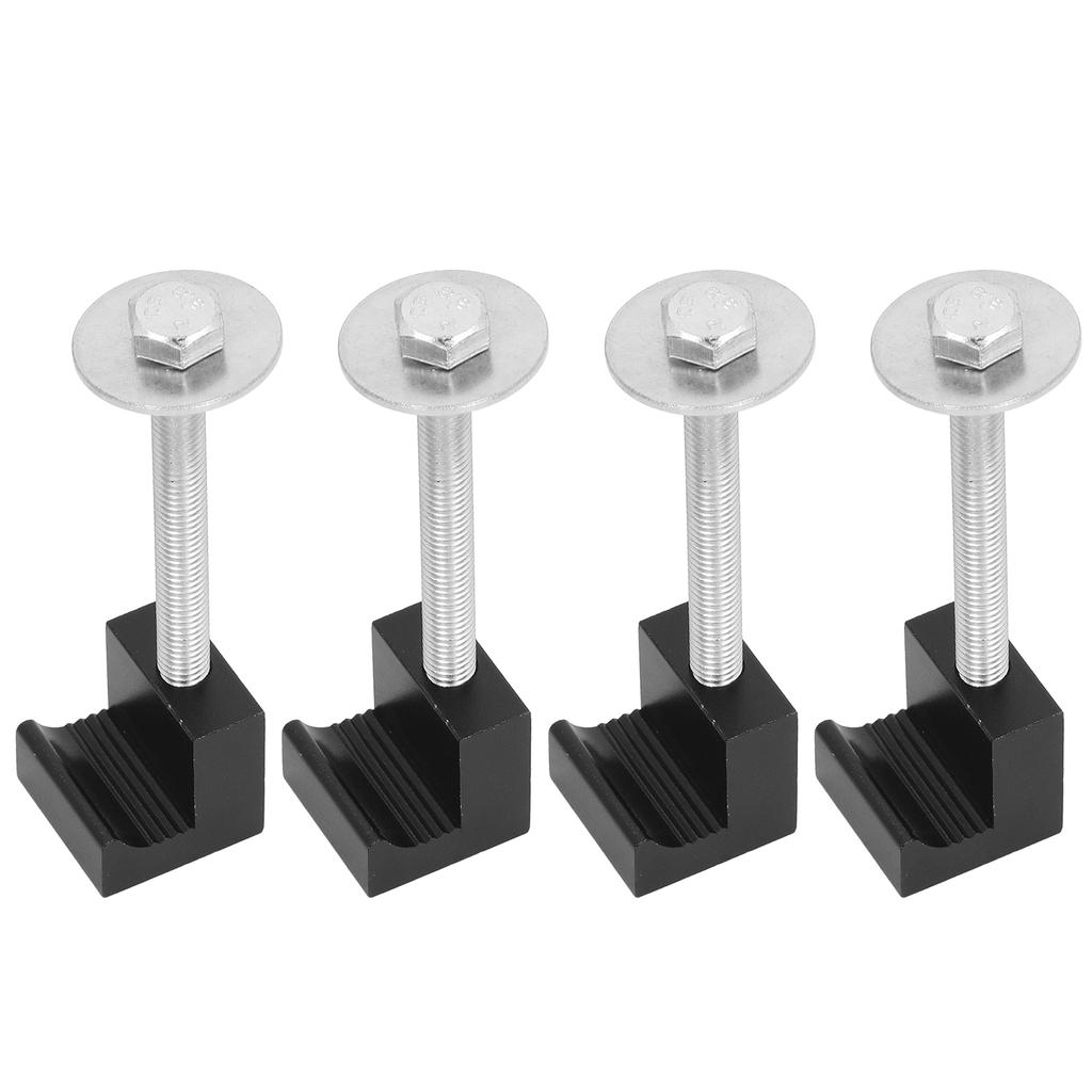 4Pcs Set Pickup Truck Tool Box Mount Tie Downs J Hook Clamps Heavy Duty Aluminum No Drilling