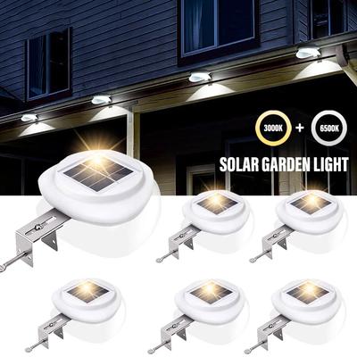Solar Light LED Waterproof Outdoor Garden Decoration Wall Light Gutter Light Suitable for Fence Garden Landscape Wall Walkway