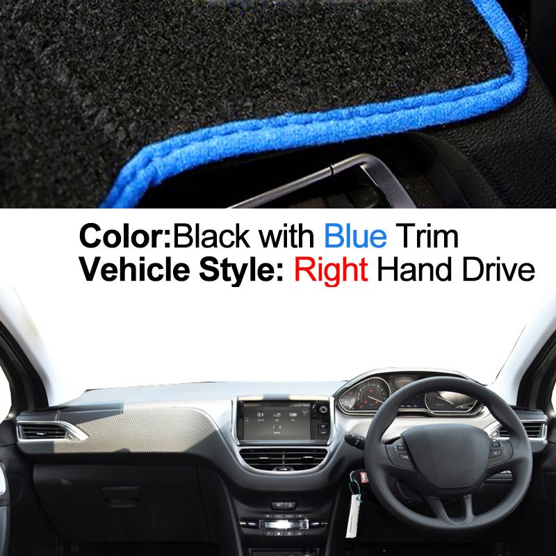 Car Auto Inner Dashboard Cover For Peugeot 2008 2013 - 2018 LHD RHD Dash Mat Carpet Cape Cushion Anti-sun 2017 2016 2015 2014
