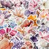 50 Cartoon Blooming Flowers Doodle Stickers Decorate Guitar Notebook Suitcase DIY