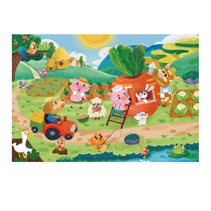 

Large Paper Jigsaw Puzzles for Kids - Educational Enlightenment Gifts for Toddlers Aged 3-6