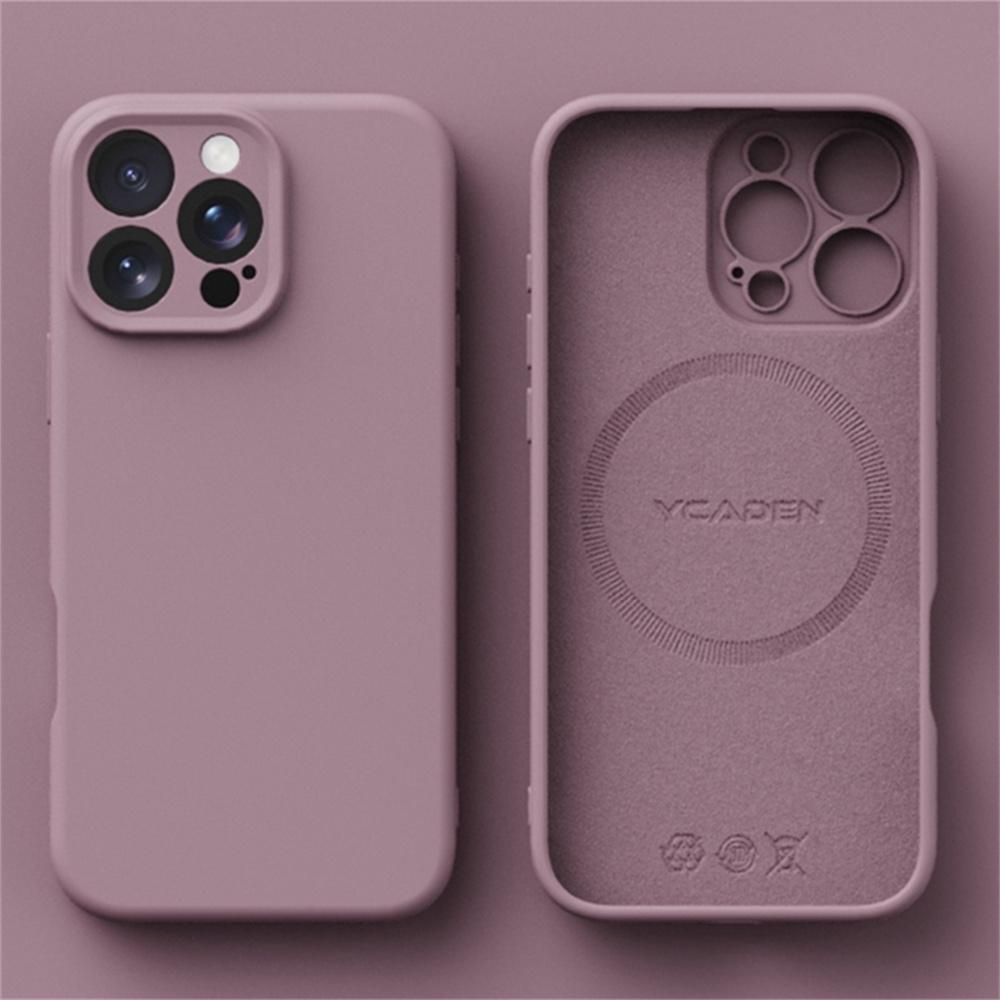 Luxury Silicone Soft Magsafe Case For iPhone 16 15 14 12 11 13 Pro Max 16 Plus 16E Wireless Charge Shockproof Matte Candy Cover