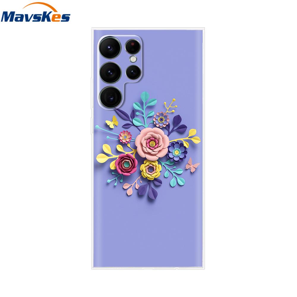 For Samsung Galaxy S22 Ultra Case Silicone Soft Clear Bumper Back Cover For Samsung S22 Ultra Cases For Samsung S22 Ultra Fundas