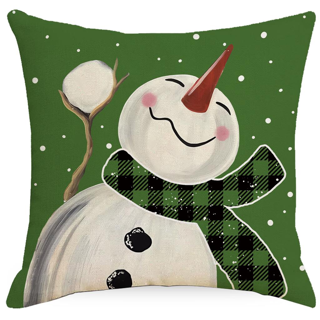 New Christmas Pillow Living Room Sofa Pillow Case Linen Model Room Cushion Decorative Pillow