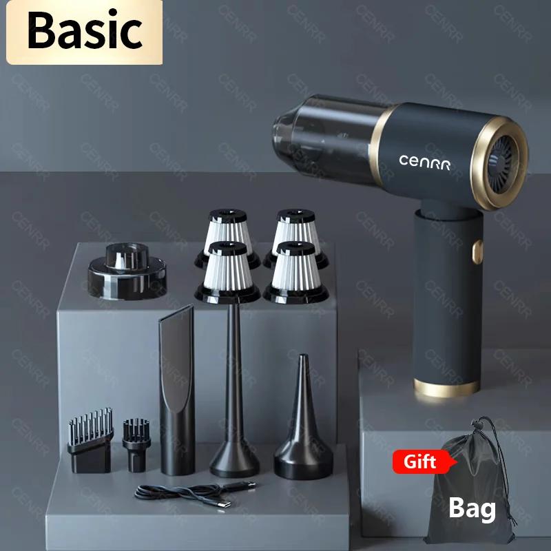 CENRR 140000PA Car Vacuum Cleaner Portable Mini Powerful Handheld Wireless Cleaner Strong Suction for Blower Home Appliance