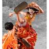 MegaHouse Luffy Ace One Piece Figure - Portrait Pirates Neo Maximam Brotherhood 20th Limited Ver. 9.7 Inch Multicolor MH716454