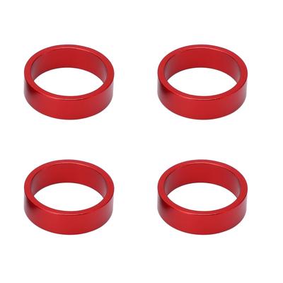 4 Pcs Aluminium Alloy Bicycle Headset Pad Bike Handlebar Stem Spacers 28.6x10mm 1.13x0.39in for Mountain Bike Road Bike